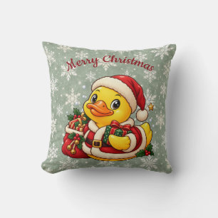 Knus Kerstman Rubber Eend Kerstcadeaus Decoratie Kussen