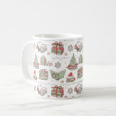 Knus Kerstmis Boekliefhebber Koffiemok (Voorkant links)