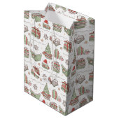 Knus Kerstmis Boekliefhebber Medium Cadeauzakje (Achterkant Gekanteld)
