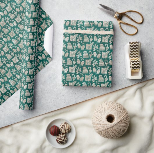 Knus Kerstmis Cadeaupapier (Crafts)