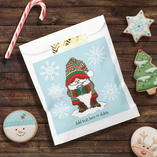 Knus Kerstmis Groen Rode Gnoom Winter Schattig Bedankzakje