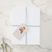 Knus Kerstmis met Capybara Cadeaulabel (Met Touw)