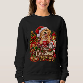 Knus Kerstmorgen  Nostalgische Hond & Kat Winter Trui