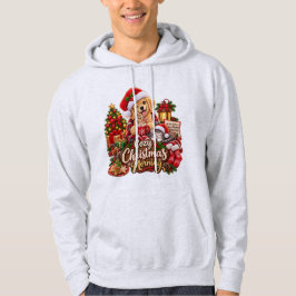 Knus kerstochtend – Warme Goud Retriever Hoodie