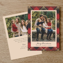 Knus Klassiek Rood Geruit Kerst 2 Foto