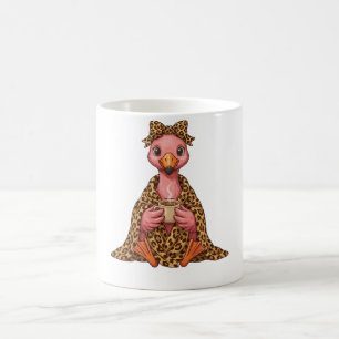 Knus Luipaard Flamingo Herfst Vibe Cadeau op maat Koffiemok