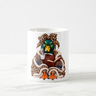 Knus Mallard Eend Koffie Boekliefhebber Luipaard S Koffiemok