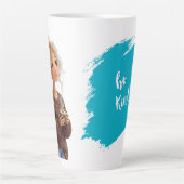 Knus Meisje in Coffee Bean Trui Latte Mok (Voorkant)