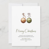 Knus Minimalistisch Bewerkbare Kerst Kerstkaart (Voorkant)