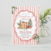 Knus Pannenkoeken & Kerstdennen Kerst Brunch Kaart (Staand voorkant)
