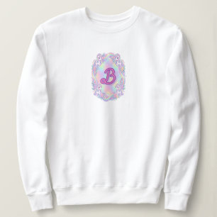 Knus pastel eenhoorn fleece trui