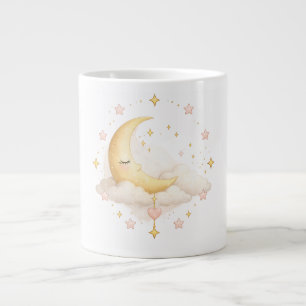 Knus Pastel Maan en Sterren Cute Droomceramiek Kof Grote Koffiekop