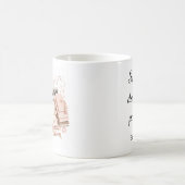 Knus piano koffie bloem mok bewerkbaar (Center)