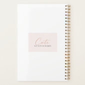 Knus Piano Koffie Bloem Planner bewerkbaar (Achterkant)