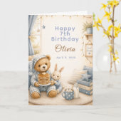 Knus Pijama Verjaardag Kaart (Gele Bloem)