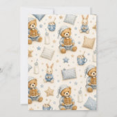 Knus Pijama Verjaardag Kaart (Achterkant)