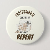 Knus Pootjes Collectie Ronde Button 7,6 Cm (Voorkant)