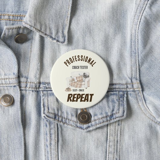Knus Pootjes Collectie Ronde Button 7,6 Cm (In situ)