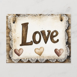 Knus Romantische Valentijnsdag Clipart Briefkaart