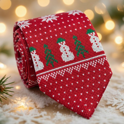 Knus Rood Kerst Feestelijke Feestdagen Stropdas
