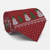 Knus Rood Kerst Feestelijke Feestdagen Stropdas (Opgerold)