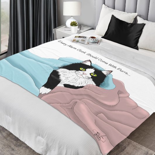 Knus Roze Blau Whimsical Tuxedo Kat Dekens