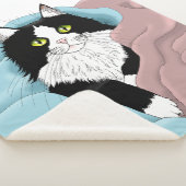 Knus Roze Blau Whimsical Tuxedo Kat Dekens (3/4)