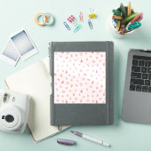 Knus Roze Kerstpatroon Sticker (iPad Cover)