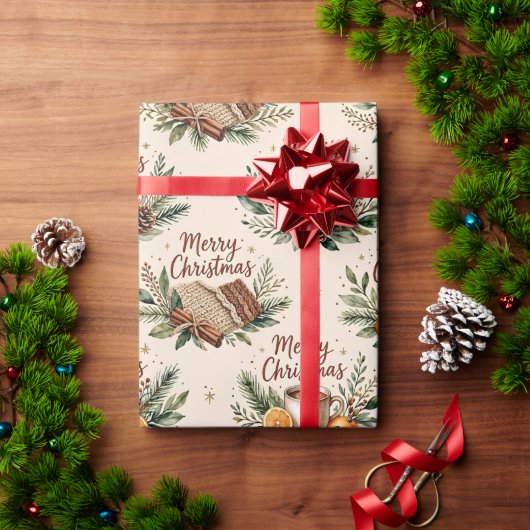 Knus Rustig Prettig Kerstmis Inpakpapier (Feestdagen Geschenken)