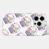 Knus Sfeer Kat Sticker | Mopshond Slaapkat Case-Mate iPhone Case (Achterkant (horizontaal))