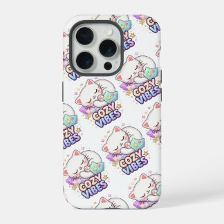 Knus Sfeer Kat Sticker | Mopshond Slaapkat iPhone 15 Pro Case
