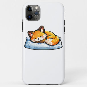 Knus slapende vos op kussen Cute Kawaii Vos Case-Mate iPhone Case