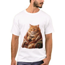 Knus T-Shirt met Katten en Koffie