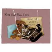 Knus Tabby Roze Moederdag Groot Cadeauzakje (Achterkant)