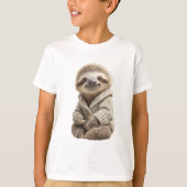 Knus Trui Luiaard Kinderen T-shirt (Voorkant)