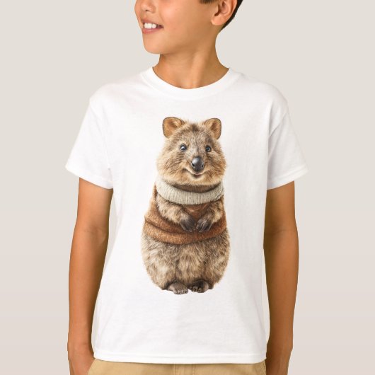 Knus Trui Quokka Kinderen T-shirt (Voorkant)