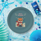 Knus Vos Kerst Papieren Bord (Feest)