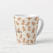 Knus warme kerst-gingerkoekjes latte mok (Rechterhoek)