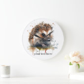 Knus Wezen: Egel in Waterverf, op maat Grote Klok (Huis)