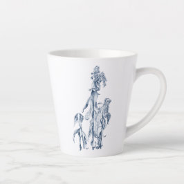 Knus winter botanische kunst latte mok