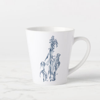 Knus winter botanische kunst latte mok