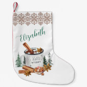 Knus Winter Wit Sfeervol Feest Kleine Kerstsok (Voorkant)