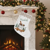 Knus Winter Wit Sfeervol Feest Kleine Kerstsok