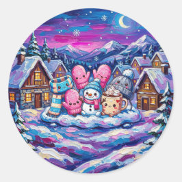 Knus Wintervrienden Sticker