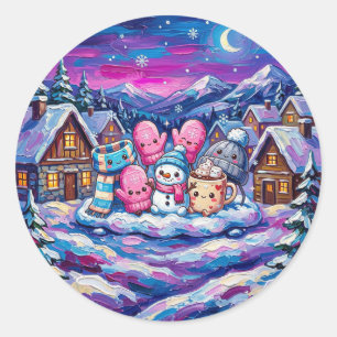 Knus Wintervrienden Sticker