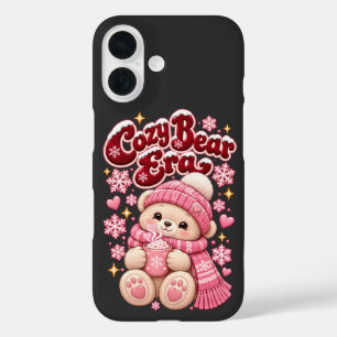 Knusbeer Era Mooie Roze Kerst iPhone 16 Hoesje