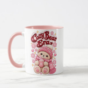 Knusbeer Tijdperk Zachte Roze Kerst Mok