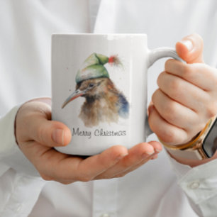 Knusge Kerst Kiwi, op maat Koffiemok
