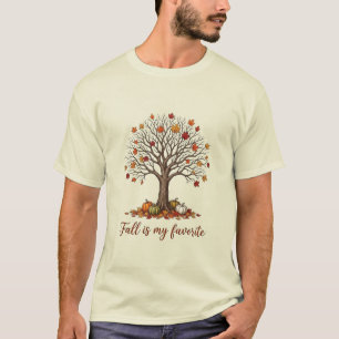 Knusherige Herfst Levensboom: Herfst Is Mijn Favor T-shirt