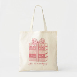 Knusige Roze Boek Stapel Nog Eén Hoofdstuk Tote Bag